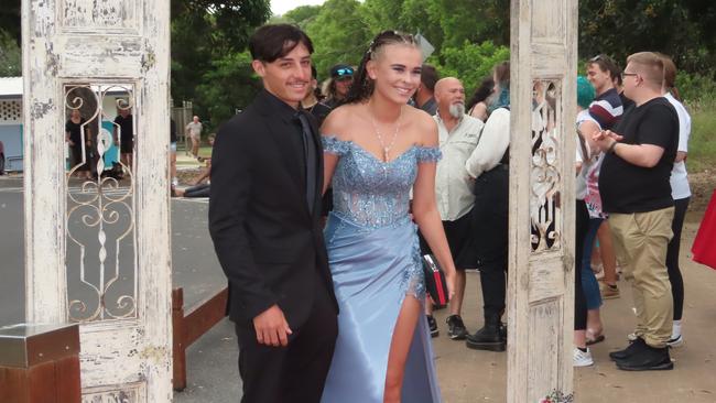 Cayleb McCallum and Kirra Cartwright at the Hervey Bay State High School formal.