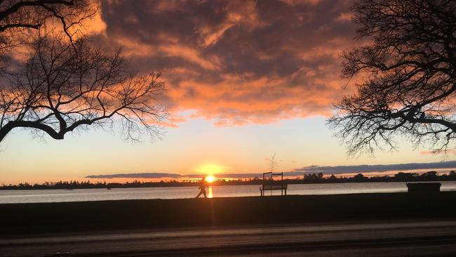 Lake Wendouree in Ballarat. Picture: Margot Kyatt.