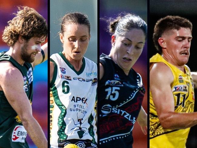 NTFL interstaters list 2024-25: Connor West, Eilish Grundon, Ellie Kellock, Sean Hunter.