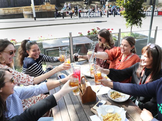 Melbourne is set to hit 80 per cent Covid vaccination on Friday. Picture: David Crosling