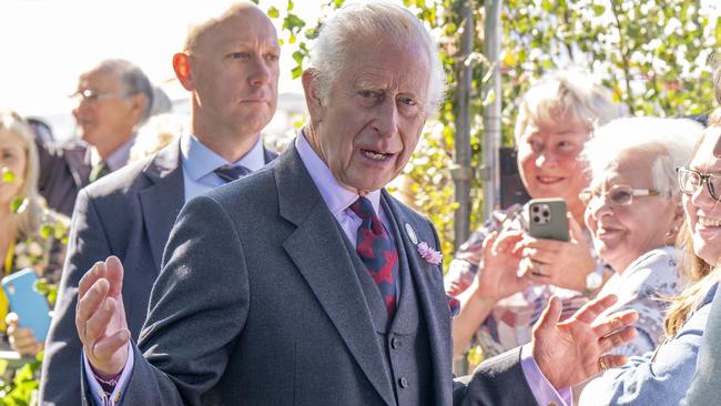 He appears noticeably older. Picture: Jane Barlow/WPA Pool/Getty Images