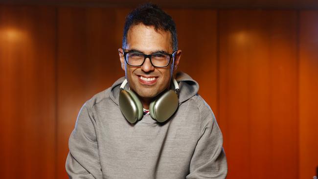 NSW Treasurer Daniel Mookhey has been listening to rap music while crafting the state budget. Picture: Richard Dobson