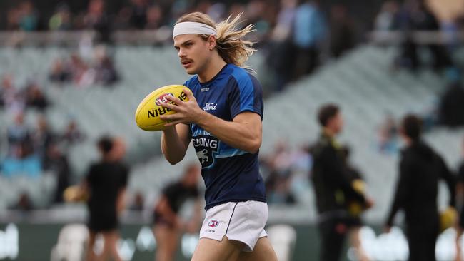 Bailey Smith has been on fire for Geelong after sitting out all of last season. (Photo by James Elsby/AFL Photos via Getty Images)