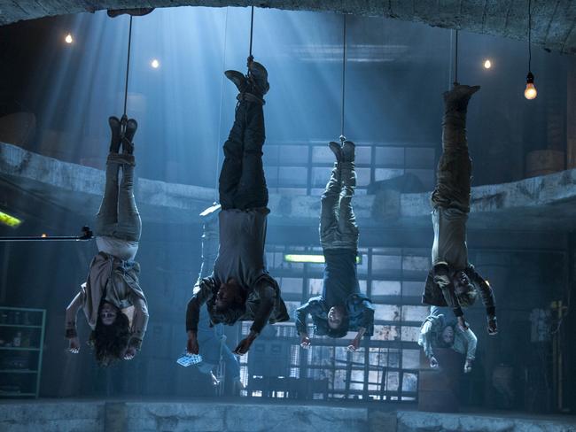 Trapped ... Kaya Scodelario, Dylan O'Brien, Ki Hong Lee and Thomas Brodie Sangster Maze Runner: The Scorch Trials. Picture: Twentieth Century Fox