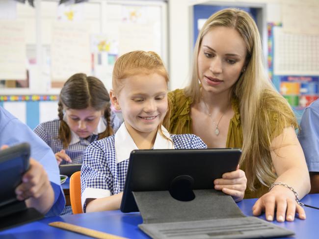 Generic school students, school kids, classroom, teacher Picture: Getty Images