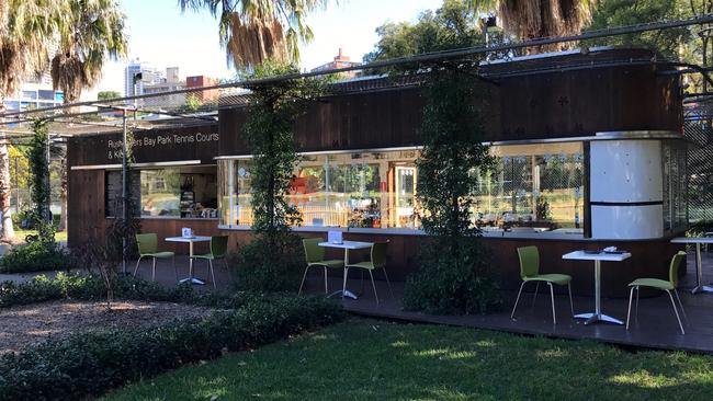 Rushcutters Bay Tennis Courts Cafe. Picture: Jenifer Jagelski