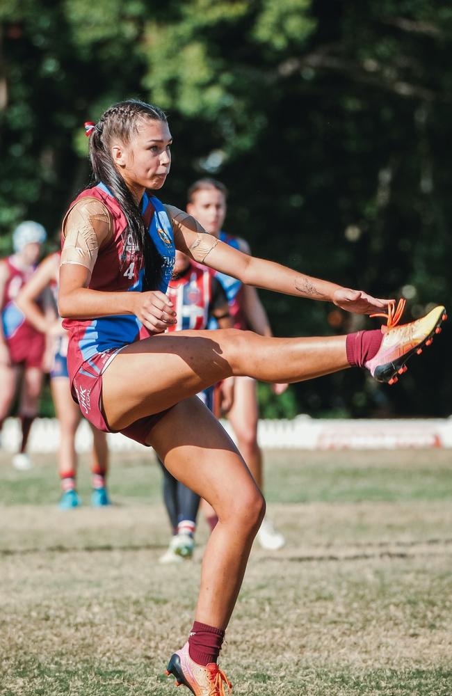 UQ QAFLW player Kadie Fletcher. Picture: Brooke Sleep Media