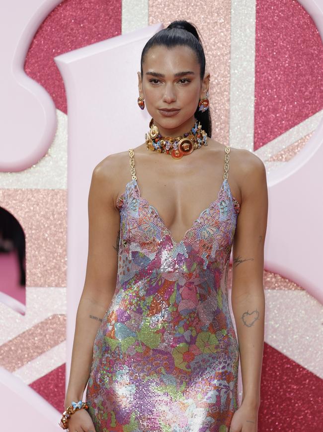 Dua Lipa at the London premiere. Picture: Getty Images