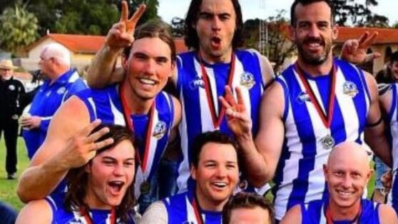 Renmark star Zach Gartery (back, left) has been a standout again this year. Picture: Facebook