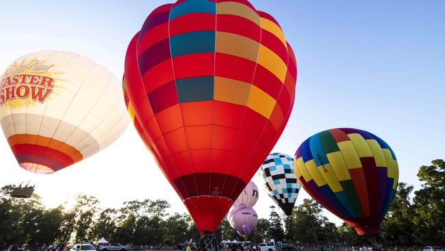 Hot Air Balloon Display in Parramatta Park. Picture: Darren Leigh Roberts