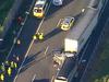Man dies in horror multi-vehicle smash