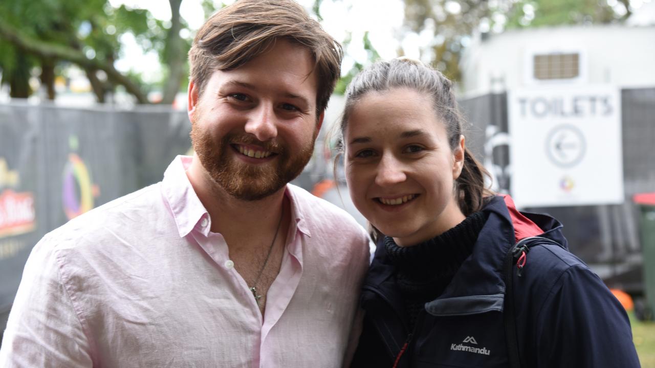 Pat Kearney and Eliza Jones at Day 2 of Launceston's Festivale 2023. Picture: Alex Treacy