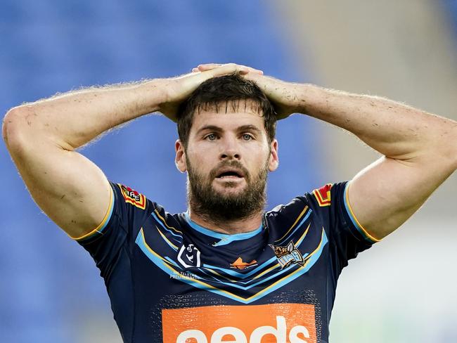 Anthony Don of the Titans  during the Round 2 NRL match between the Gold Coast Titans and the Parramatta Eels at CBus Super Stadium on the Gold Coast, Sunday, March 22, 2020. (AAP Image/Dave Hunt) NO ARCHIVING, EDITORIAL USE ONLY