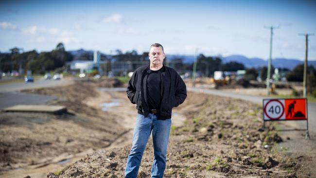 Land Owner Greg Casimaty. The Airport Interchange is set to be delayed once again after the State Government reneged on a 2017 agreement with adjoining landowners, and this week abandoned good-faith negotiations to resolve the issue. Picture: RICHARD JUPE