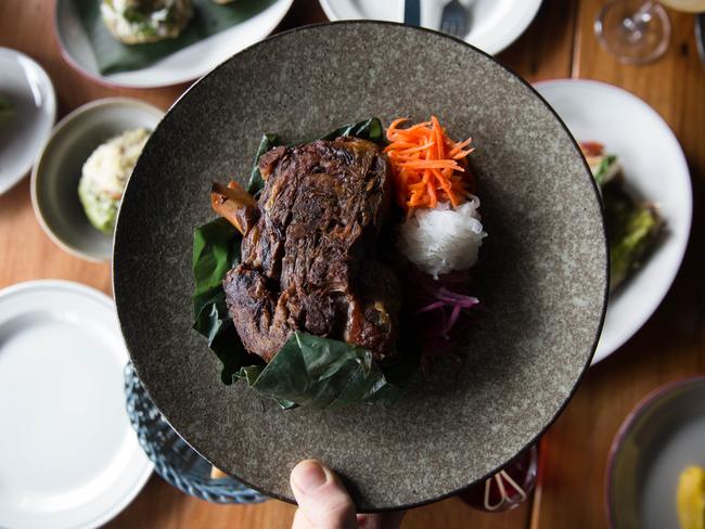 The Black Toro’s lamb barbacoa dish. Picture: Georgia Haynes