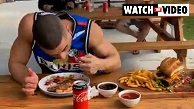 Man smashes pub's insane food challenge