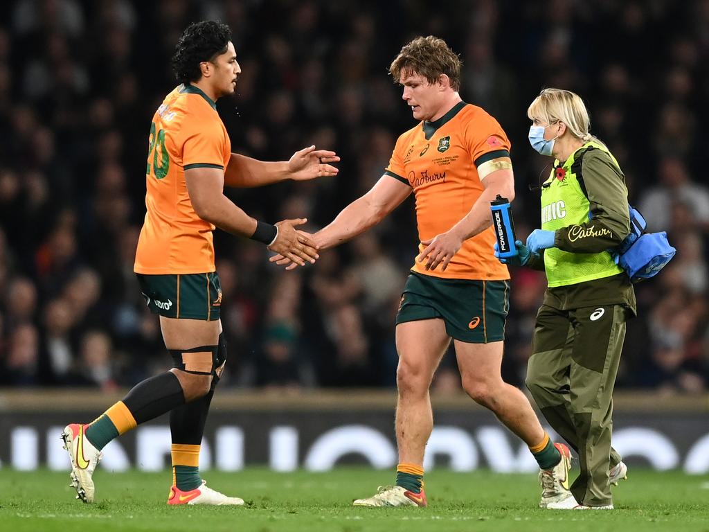 Hooper was replaced by Pete Samu (left). (Photo by Shaun Botterill/Getty Images)