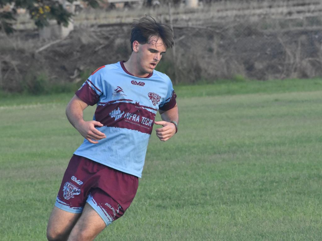 CQ Capras under-19 squad at a pre-season training session at Kettle Park, Rockhampton, on December 18, 2024.