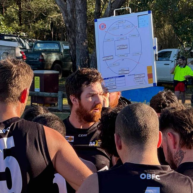 Omeo-Benambra coach Josh Piper has led his team to the minor premiership. Picture: Supplied