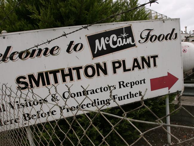 McCain factory at Smithton to close