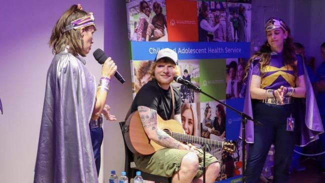 Ed Sheeran recently visited Starlight Express Rooms around the country on his recent tour and performed for sick children and their families.