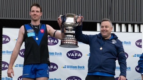 Ayce Cordy captained the Blues’ 2019 premiership team.