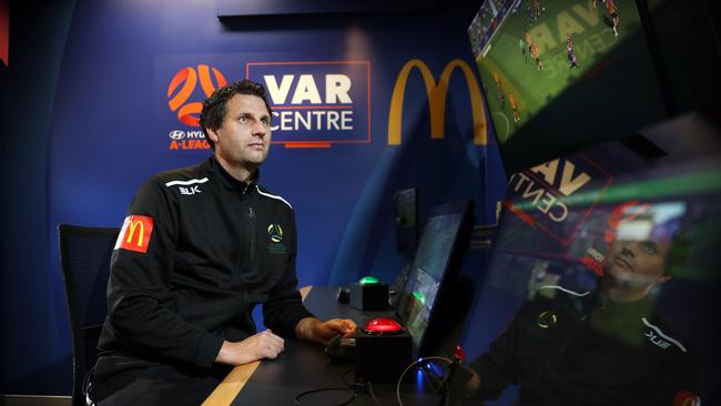 Kris Griffiths Jones inside the VAR headquarters in Eveleigh. Picture: Richard Dobson