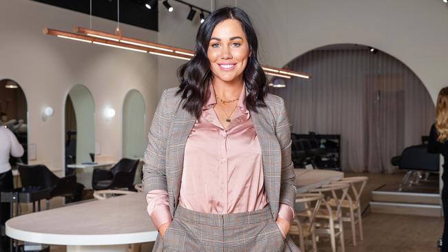 Influencer and businesswoman Sophie Cachia has detailed her anxiety at spending Christmas alone with her kids this year. Picture: Sarah Matray