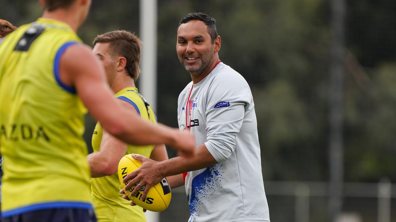 North Melbourne assistant coach Xavier Clarke. Picture: Nathan John, NMFC