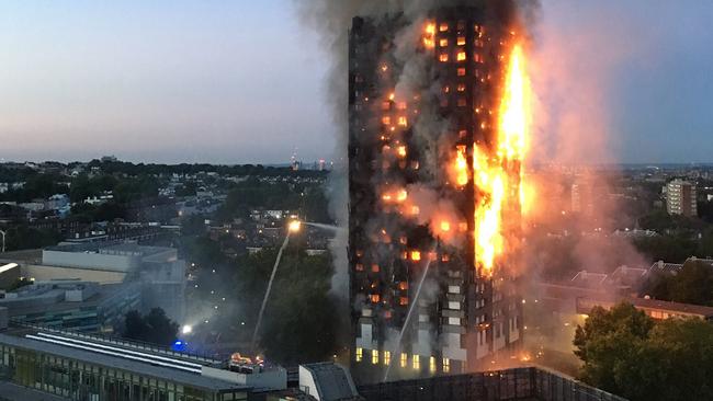 London’s Grenfell Tower tragedy in 2017 shone the spotlight on flammable cladding used in construction. Picture: Natalie Oxford