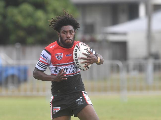 Kirwan State High School hosts St Patrick's College, Mackay, in round 1 of the 2025 Aaron Payne Cup. Picture: Evan Morgan