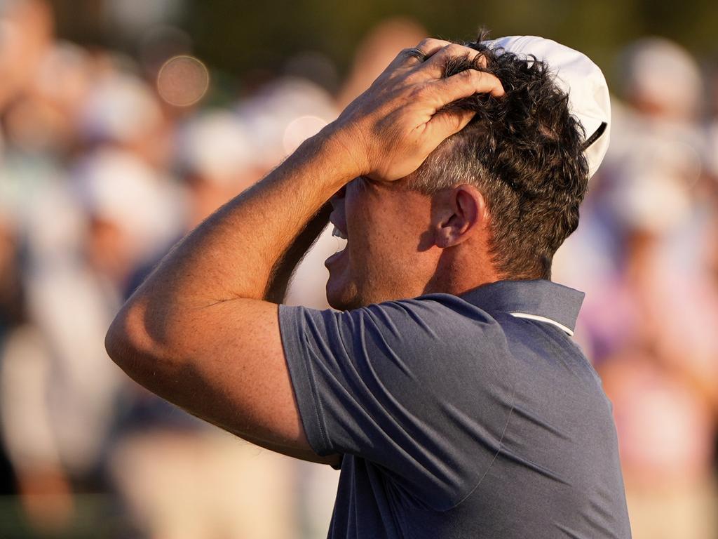 Rory McIlroy was seven shots off the lead after his opening round. Picture: Getty