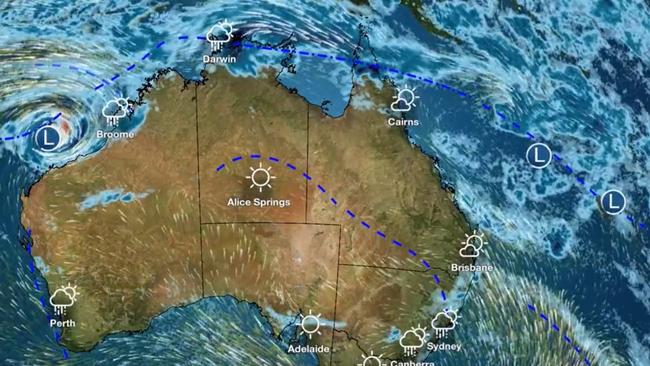 Large swathes of northern Australia are bracing for ‘monsoon’ conditions. Picture: BOM