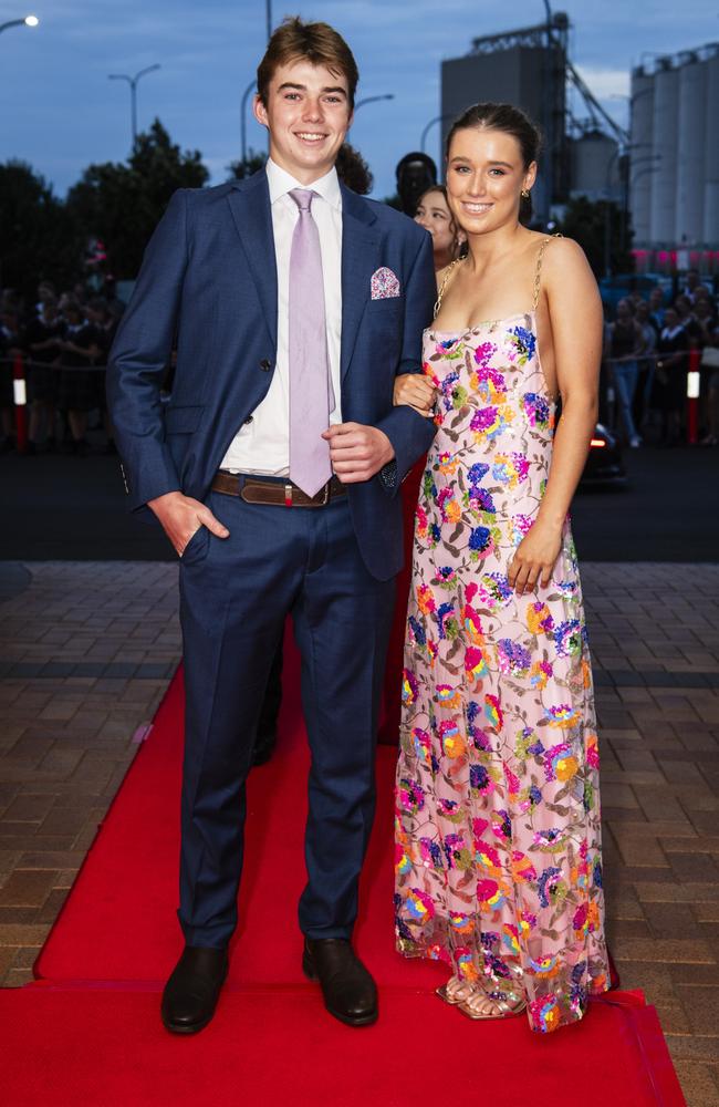 Joe Onley and Abbey Wardle at Toowoomba Grammar School formal at Rumours International, Wednesday, November 15, 2023. Picture: Kevin Farmer