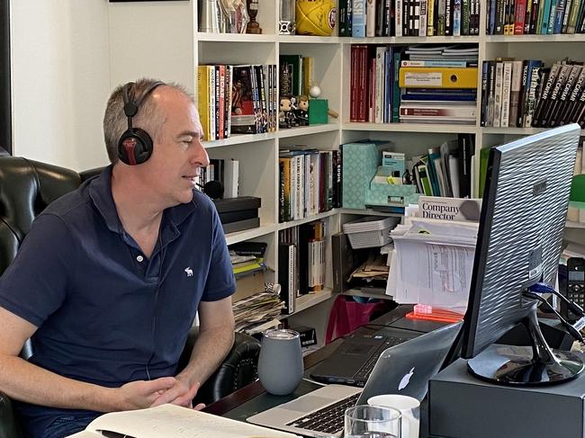 Gerard Whateley on his Covid lockdown experience. Picture: Supplied