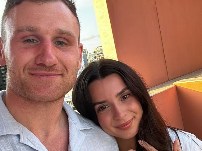 Rory Laird and Eli Taylor are engaged . Picture: Instagram / Rory Laird