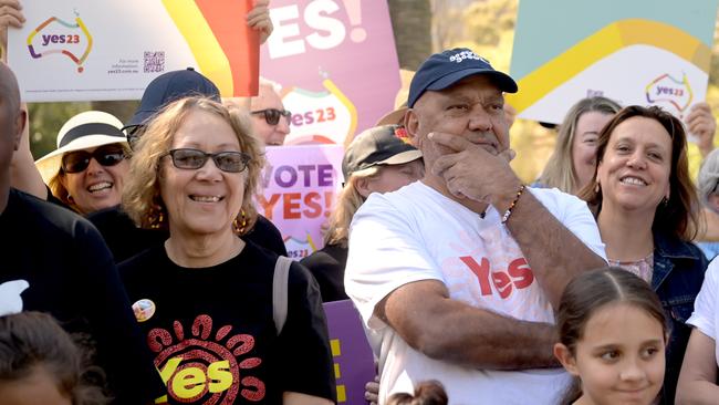 Rachel Perkins (left) echoed Mr Pearson’s positive outlook on the outcome of the referendum. Picture: NCA NewsWire / Jeremy Piper