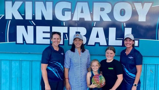 Kingaroy Netball club with Member for Nanango Deb Frecklington