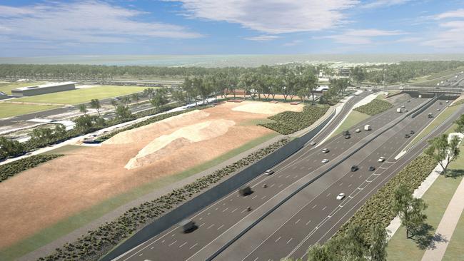 The altered designs have widened Majors Rd and made changes to the on and off ramps. Picture: Supplied