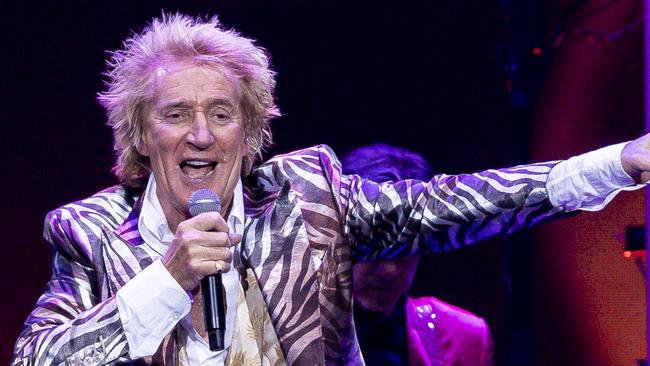 MELBOURNE, AUSTRALIA – MARCH 14: Rod Stewart performs at Rod Laver Arena on March 14, 2023 in Melbourne, Australia. (Photo by Sam Tabone/WireImage)