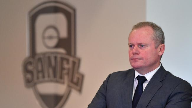 South Australian National Football League CEO Jake Parkinson. Picture: David Mariuz/AAP