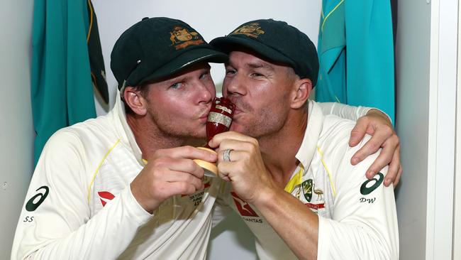 Steve Smith and David Warner make their return to the Ashes on August 1 following their ban after they were caught ball tampering. Picture: Ryan Pierse/Getty Images