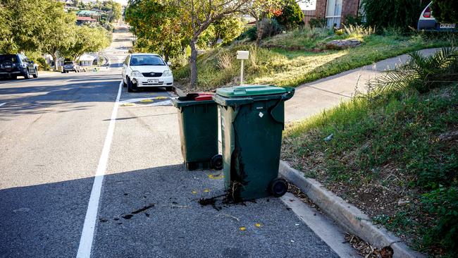 Ms Kennedy, 29, was hit as she wheeled bins to the kerb of a Sheidow Park property. Picture: Mike Burton