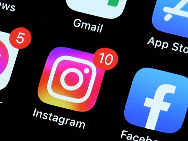 SYDNEY, AUSTRALIA - NewsWire Photos JANUARY 20, 2023: Editorial generic stock image of an iPhone with the popular apps: Instagram, Messenger and Facebook prominent on its home screen. Picture: NCA NewsWire / Nicholas Eagar