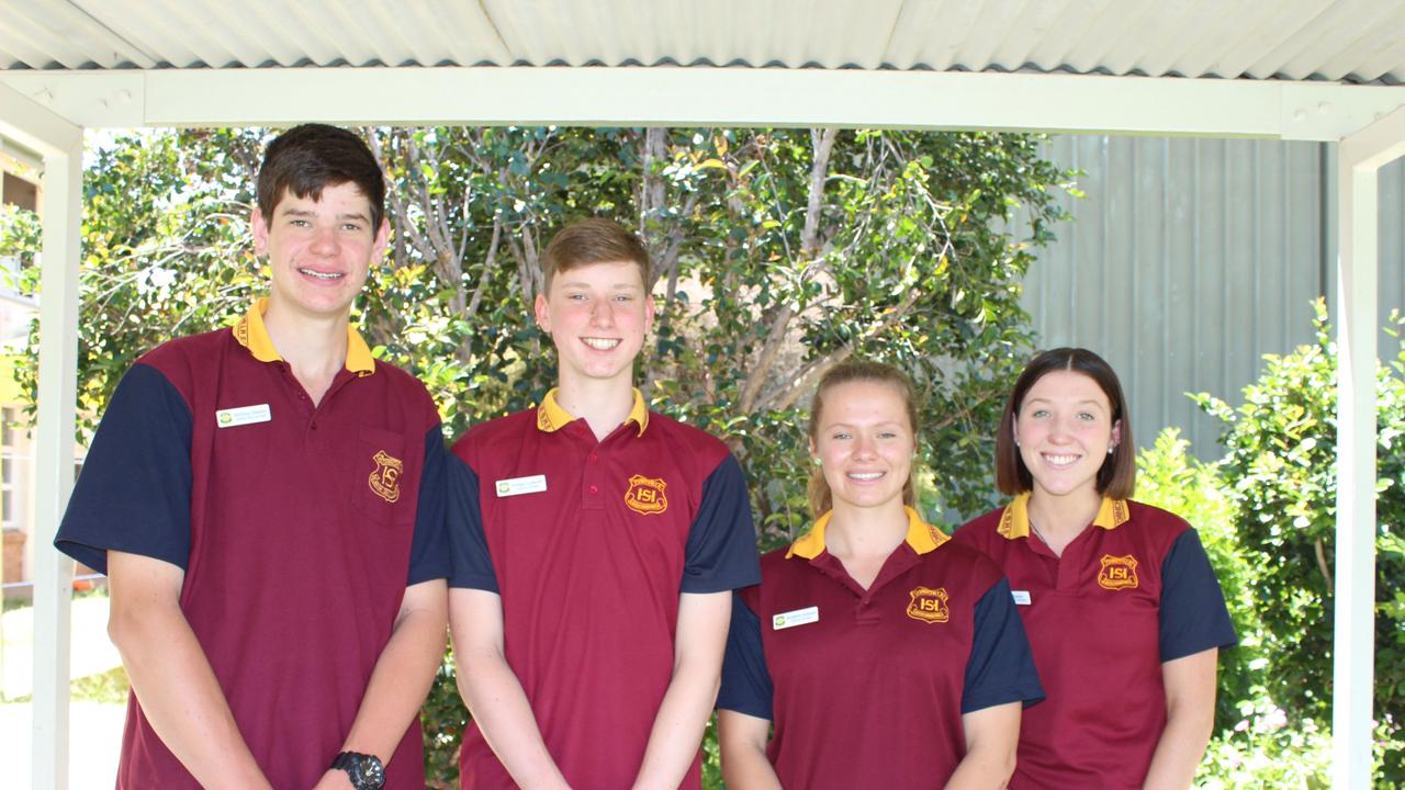 Chinchilla State High School 2022 student leaders Sterling Gleeson – vnah ice-captain, Keegan Luckraft – Captain, Seraphina Dickman – Captain, Cobi Zerbst – Vice-captain.