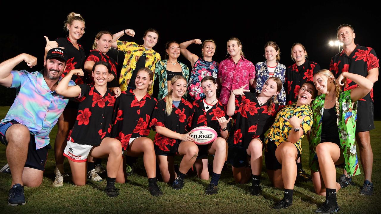 Nambour Toads women’s rugby union team are excited for the 2022 season. Picture: Patrick Woods.