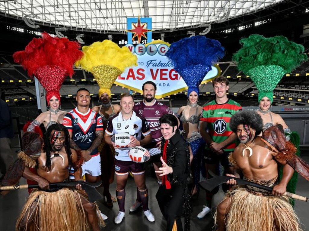 The official launch of the NRL’s push into Las Vegas. Credit: NRL Images.