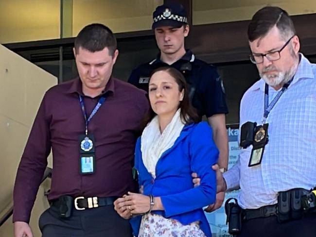 Jessica Blinda Polsoni, who is charged with murder over the death of her 14-month-old daughter Diana Hanbury in 2022, has been rearrested and her bail has been revoked. Picture: Zoe Devenport