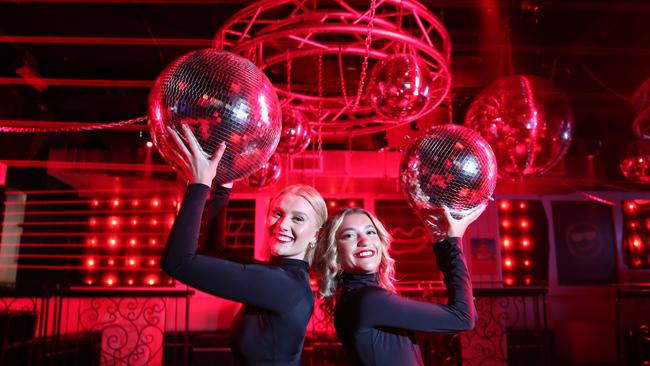 TEMPO nightclub staff Abbey Case and Lisa Hegedus. Picture: Glenn Hampson