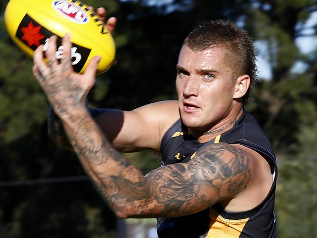 Dustin Martin offers flexibility for Richmond and SuperCoach players. Picture: Wayne Ludbey